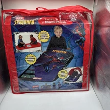 AVENGER Spiderman Sleeping Bag or Slumber bag Playhut W Game Board New MARVEL