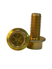 (20 Pcs) 5/8″-11x1 1/2" Grade 8 Hex Flange Bolt (FT) Zinc Yellow Trivalent