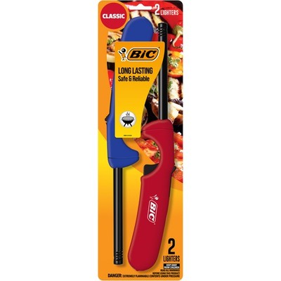 BIC Multi-purpose Classic Edition Lighter, Assorted Colors, 2-Pack