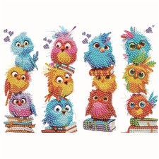 4pcs Bird Diamond Art Bookmarks,Diamond Painting Bookmarks Kits for Adult,DIY...