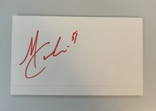 Mark Cundari Autographed Signed Index Card Windsor Spitfires Calgary Flames