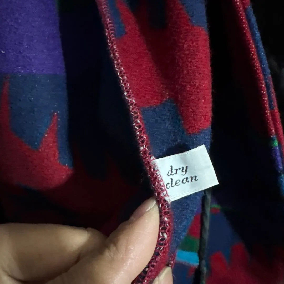 Vintage PENDLETON Native Pattern Wool Blanket Jac… - image 9