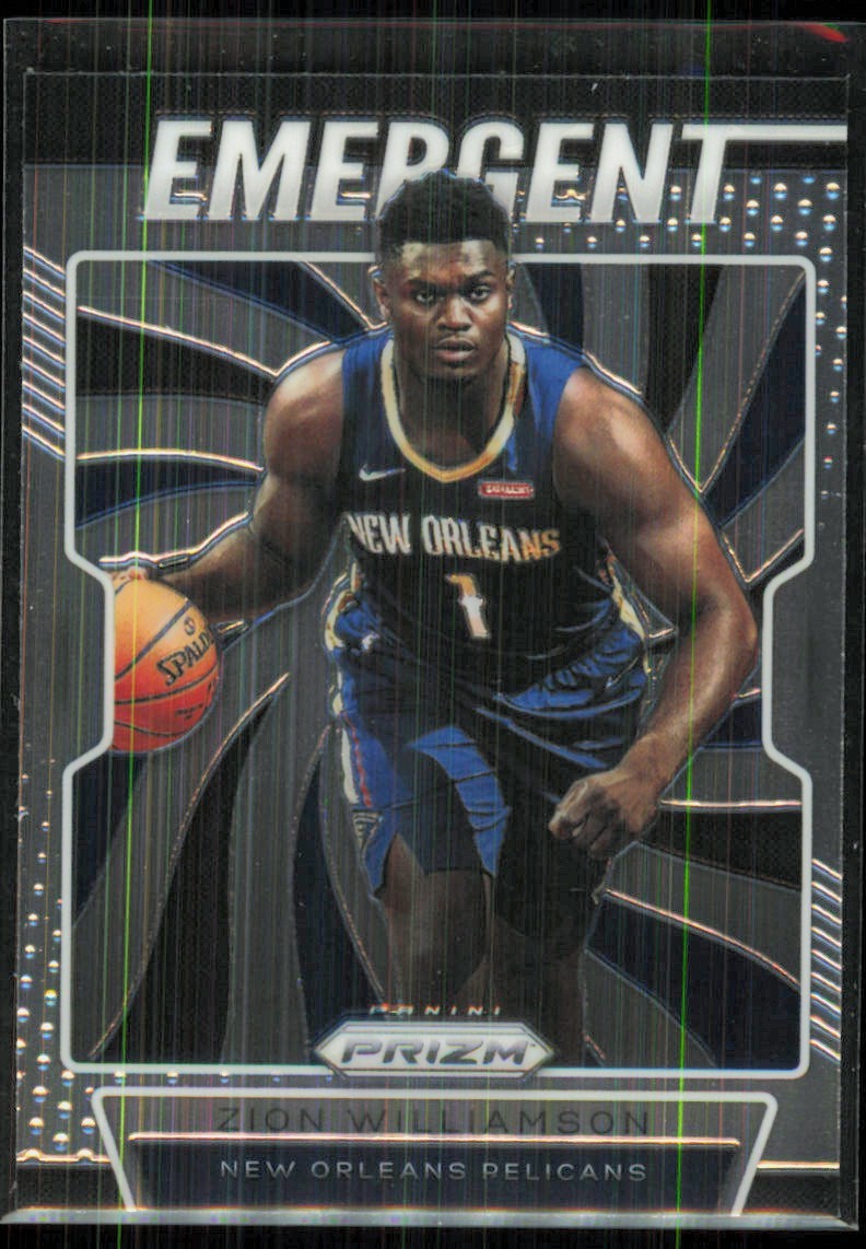 2019-20 Panini Prizm Emergent Zion Williamson Rookie New Orleans Pelicans #7