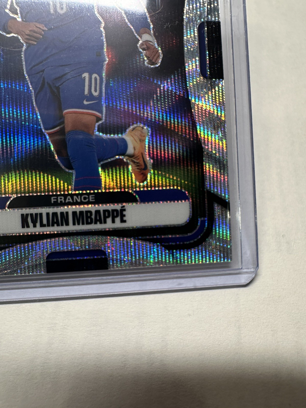 Kylian Mbappe 2026 Panini Prizm FIFA World Cup Silver Wave Prizm #40 France view 2