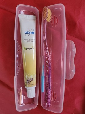 Atomy Propolis Travel Set Toothpaste, Toothbrush, Interdent Pick Made In Korea