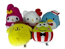 Squishmallow Sanrio Plush Lot Hello Kitty Keroppi Pompompurin Tuxedosam My Melod
