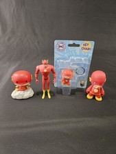 Lote 4 Flash DC Comics Liga de la Justicia The Flash Figura de Acción Llavero Juguete Lote