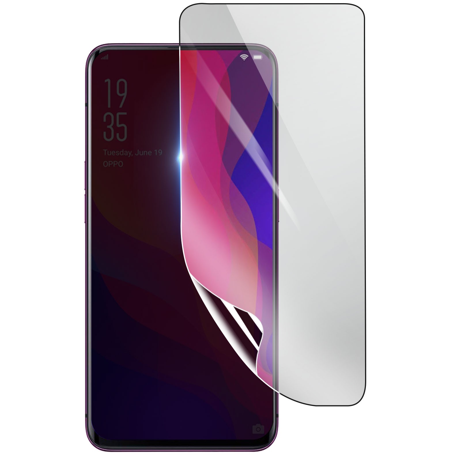 Écran brisé ? Protection écran Oppo Find X hydrogel antichoc transparent pour éviter les casses