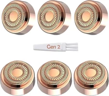 Facial Hair Remover Heads 6PCS For Flawless Gen 2 Double Halo Replacement Blades