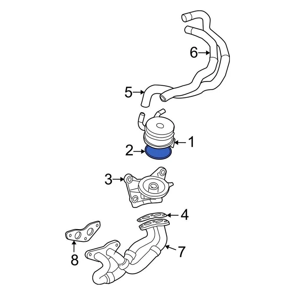 For Toyota Tacoma 1995-2015 Toyota 9030167004 Engine Oil Cooler O-Ring - Image 3 of 4