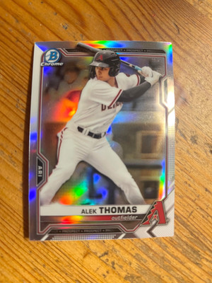 2021 Alek Thomas Bowman Chrome Refractor Card #BD(C) 105 / Arizona Diamondbacks