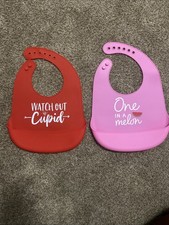 Baby Bibs Silicone  – Set of 2 | Soft, Waterproof & Easy to Clean