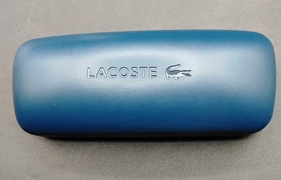 NEW LACOSTE Blue Medium Hard Case for Sunglasses /Eyeglasses