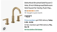 Delta Nickel Bathroom Sink Faucet
