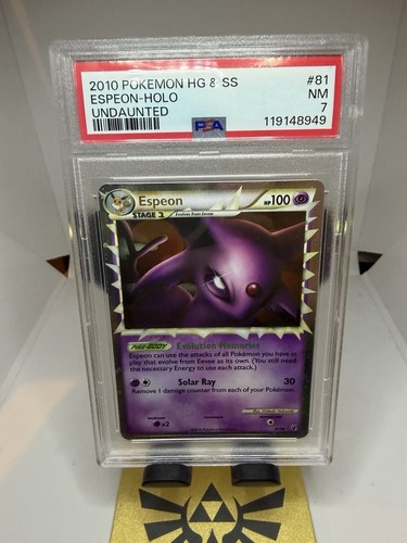 Undaunted Umbreon & Espeon PRIME #86 & #81 Sequential HG & SS PSA 7 Pair! - Picture 4 of 9