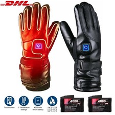 4000mAh Elektrische Beheizbare Motorrad Thermo Handschuhe Wärmer Wiederaufladbar