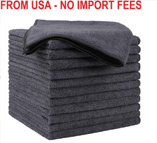 HOMEXCEL Microfiber Cleaning Cloths 12 Pack, Premium 16 x 16 inch Microfiber Tow
