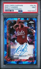 2025 Topps Chrome - Rookie Autographs Rhett Lowder #RA-RL (AU, RC)  PSA 9