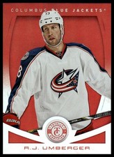 2013-14 Panini Totally Certified #93 R.J. Umberger Mirror Platinum Red #/25