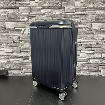 #ad Samsonite Silhouette 18 Carry On Expandable Hard Spinner Luggage Deep Navy $89.98