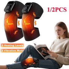 Electric Knee Massager, for Pain Relief with 3 Vibration Modes, 3 Heating Levels