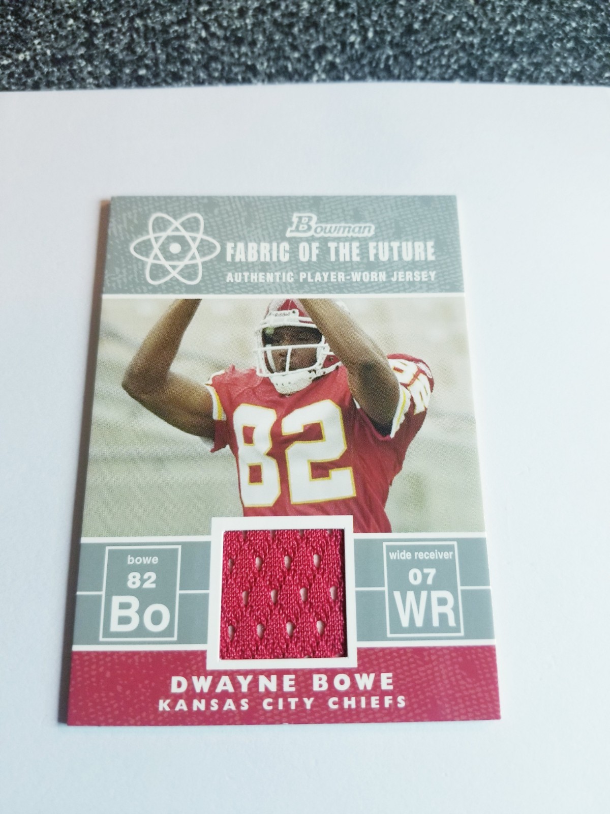 Dwayne Bowe Bowman Fabric of the Future #FFDB Base