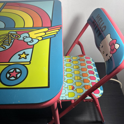 Sanrio Hello Kitty Kinder Kartentisch mit 2 Klappstühlen Möbel Deko Kinder - Bild 11 von 24
