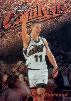 1997-98 Topps Finest Catalyst DETLEF SCHREMPF Seattle Sonics