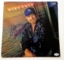 Mike Love Autographed Looking Back With Love Album Cover LP Beach Boys ACOA