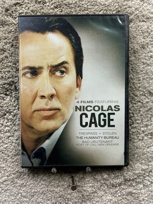 Nicolas Cage 4 Film Collection DVD 2021 The Humanity Bureau Trespass Stolen