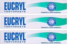 3 x Eucryl Toothpaste Freshmint Flavour Powerful Stain Removal 50ml x3 57.67 per litre
