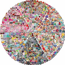600 PCS Stickers Pack Cute Colorful Waterproof Stickers Vinyl Art Stickers.