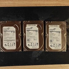 Lot of 3 Seagate Barracuda 3.5" ST1000DM003 7200RPM 1TB HDD - SATA 6