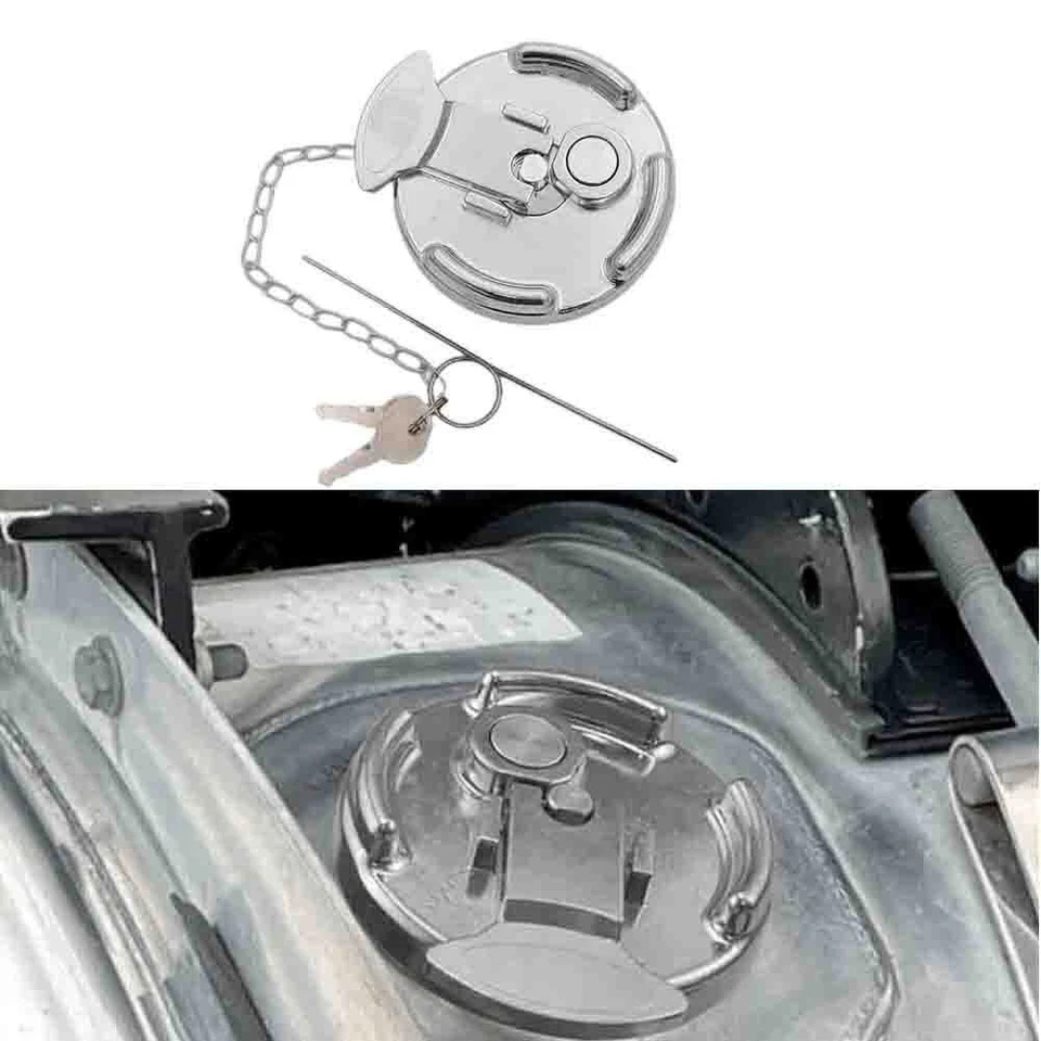 New For Peterbilt Aluminum Locking Diesel Fuel Cap Replaces# 11-04859-200 600212 Foto 3 de 4