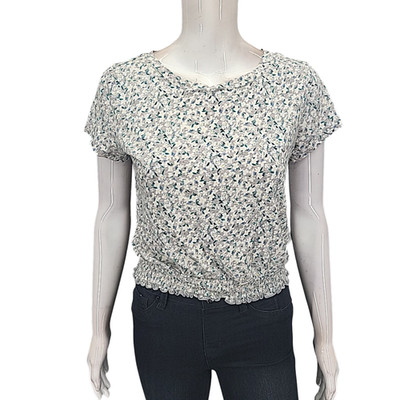 So Womens Allover Printed Casual Everyday Blouse Top Large Size