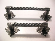 P-BD4-070 mis. B = mm 85 maniglia RESTAURO MOBILE ferro battuto montagna rustico