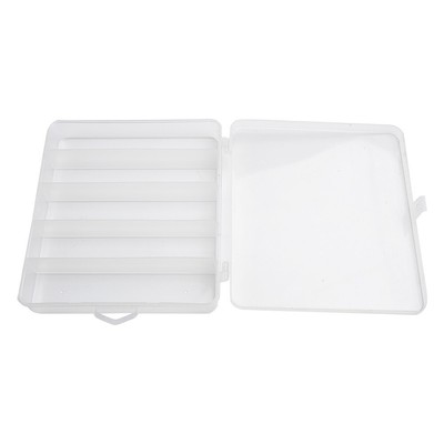 Clear Plastic Grid Storage Box for Fishing Bait Hooks Sturdy Case Container