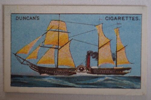 Evolution of The Steamship 1925 Pre WWII Duncans Trade Card SS Britannia - Picture 1 of 4