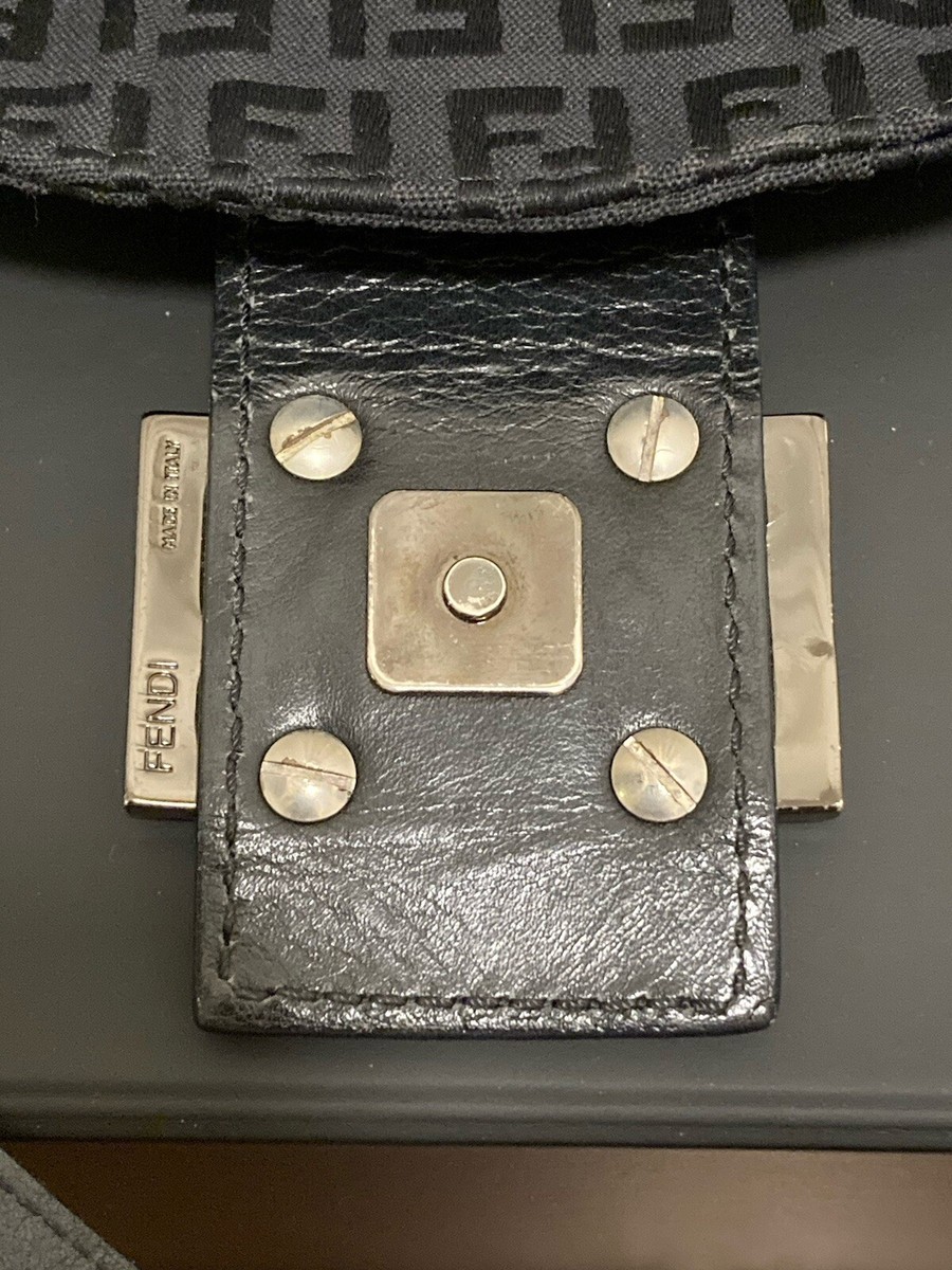 Fendi Zucchino Double Flap Baguette Pre-Owned | eBay