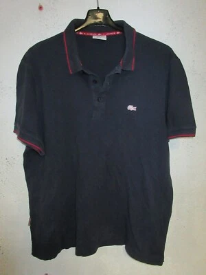 Polo LACOSTE Regular Fit Devanlay bleu marine coton jersey manches courtes 6 - Photo 1/4