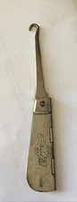 VINTAGE SELZ CHICAGO BOOT BUTTON FOLDING HOOK