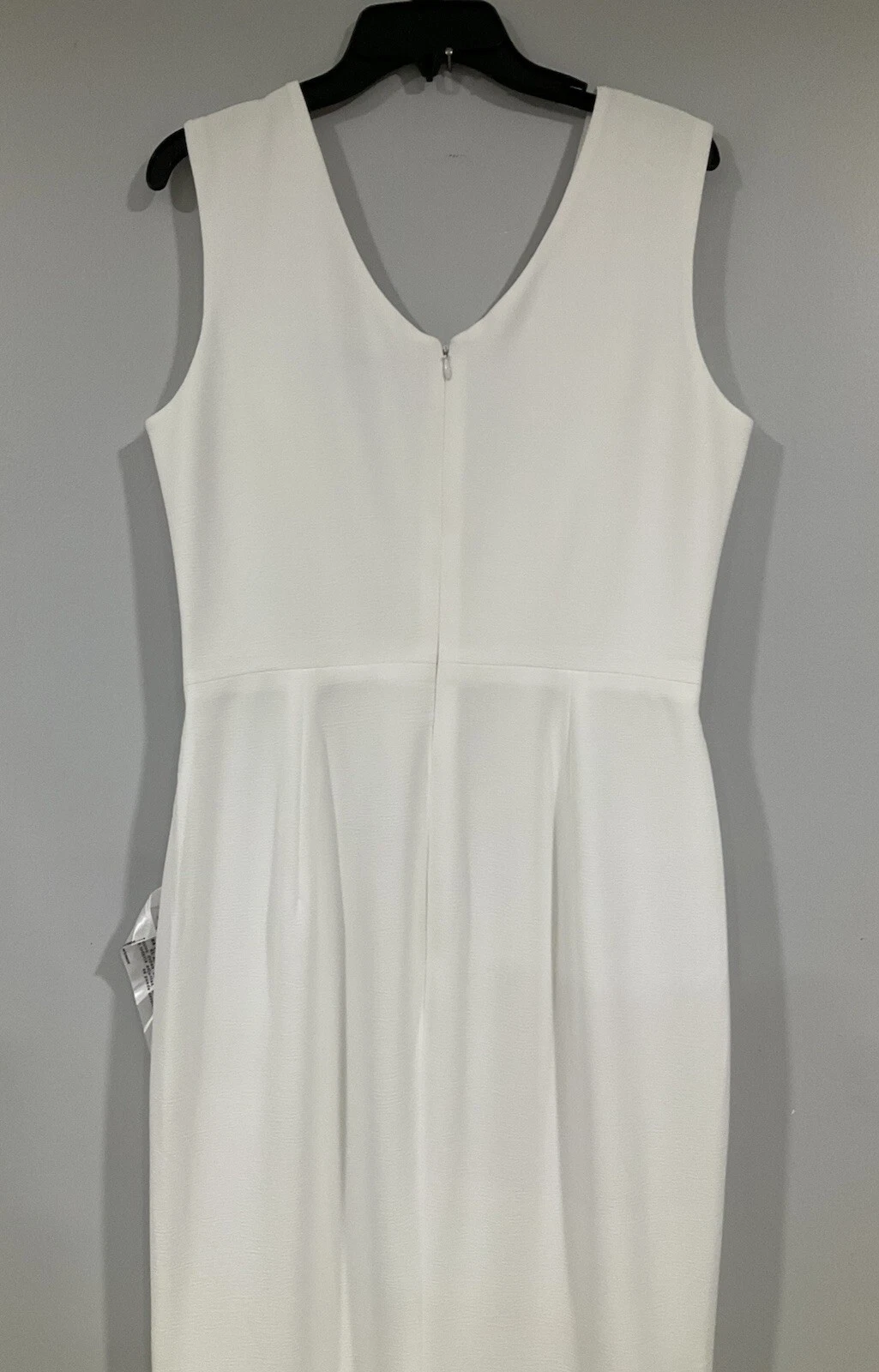 OFF WHITE ABITO LA POPOLAZIONE Sandra abito a tromba vestito in crepe bianco sporco taglia L