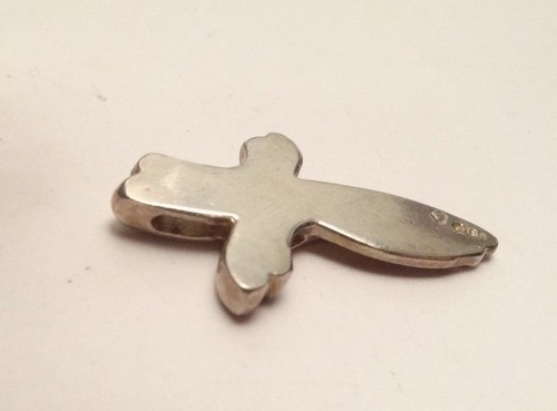 VINTAGE DESIGNER WELLIG MODERNIST ROSS ELEGANT ANHÄNGER CHARM STERLINGSILBER 925 - Bild 8 von 9