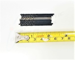 10 5/64" .0781 Aviation Aircraft Drill Bits 2" Regrind