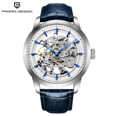 PAGANI DESIGN Herren Automatik Mechanische Armbanduhr Lederband Band Reloj Geschenk