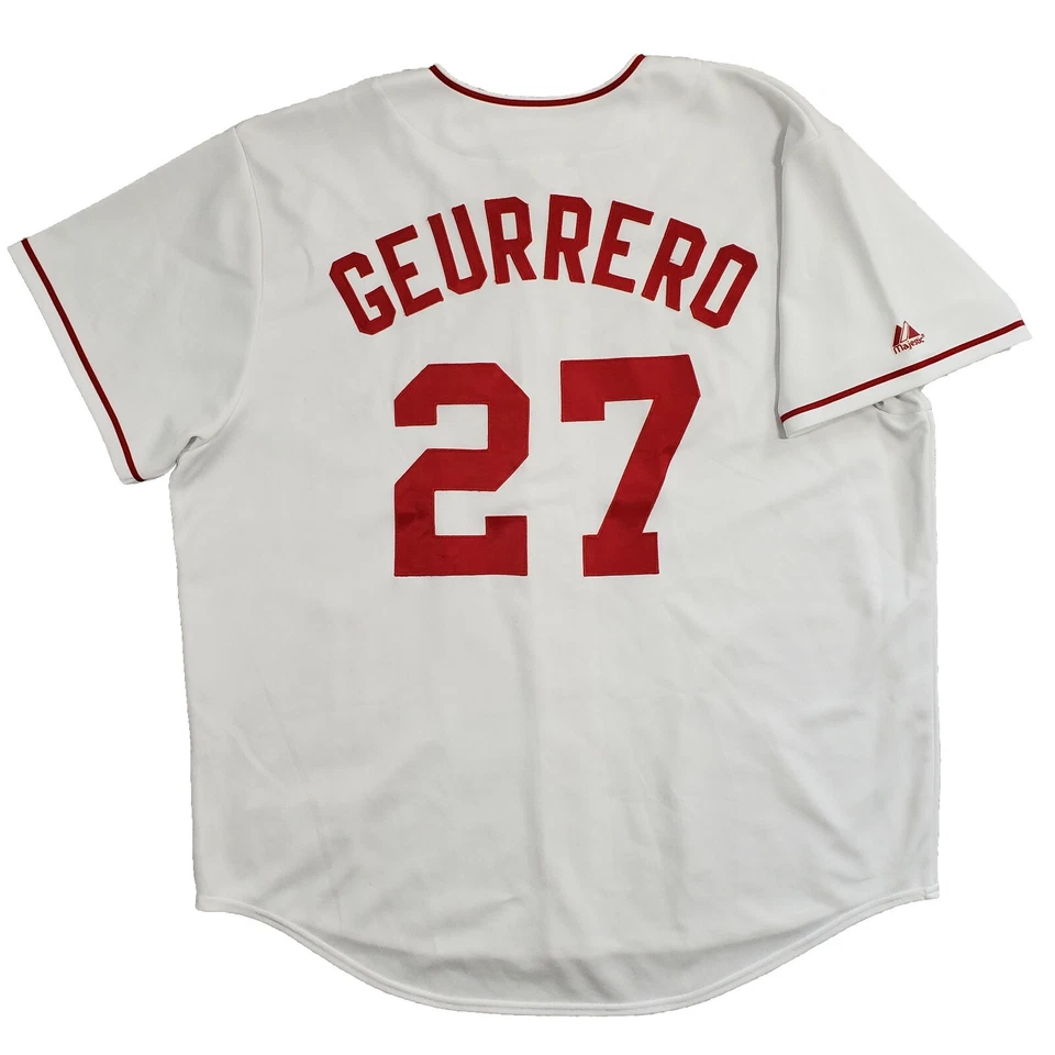 Camiseta para hombre Anaheim Angels Vladimir Guerrero #27 2XL majestuosa mal escrita rara Foto 2 de 4