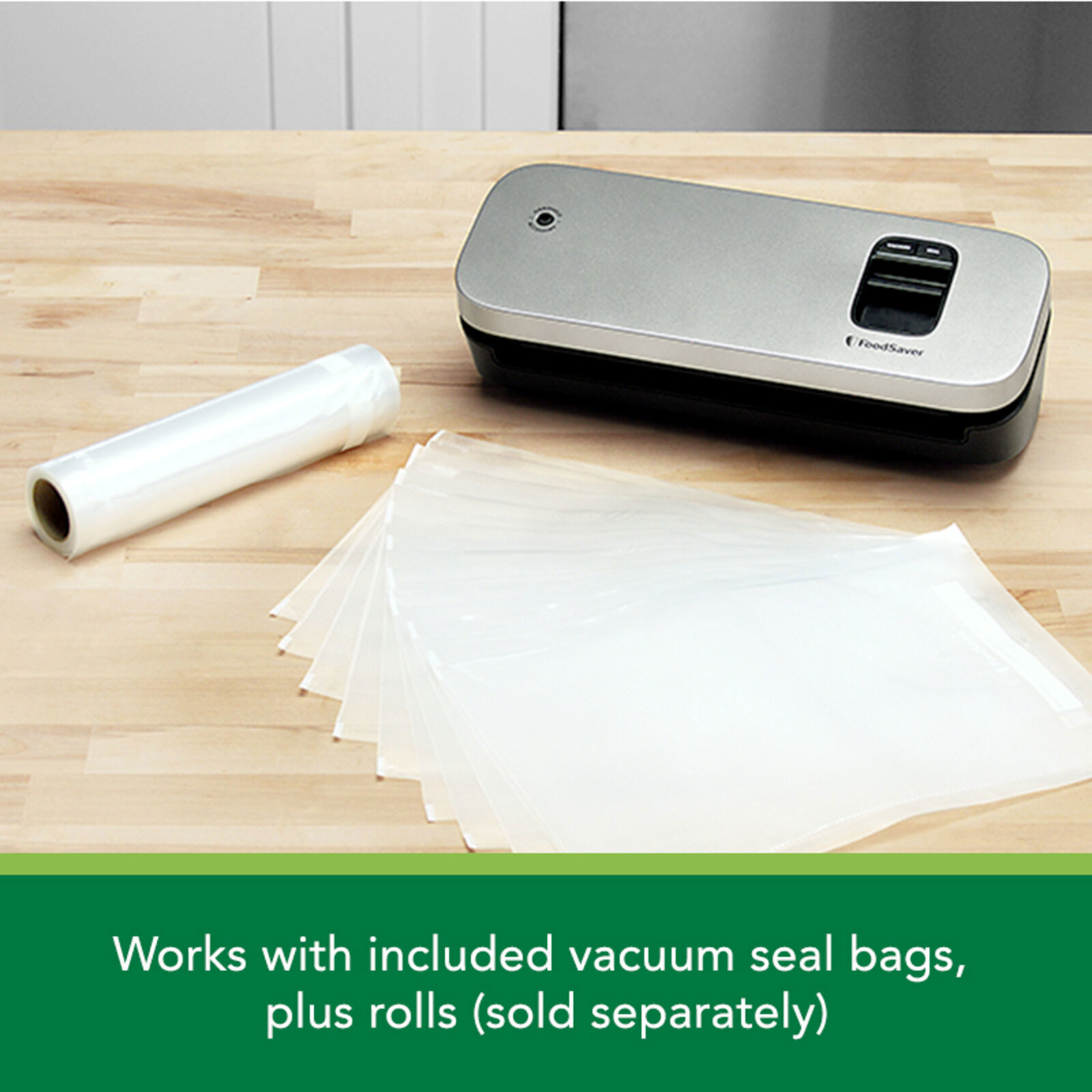 FoodSaver Vacuum Sealer Special Value Pack, Compact Machine with Bags