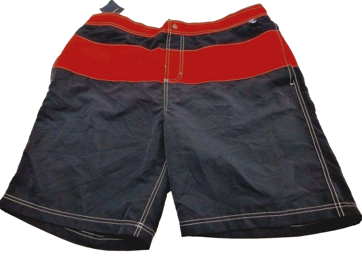 Lands End Board Shorts Mens Xlarge (40-42) Classic Navy Mesh Lined New With  Tags
