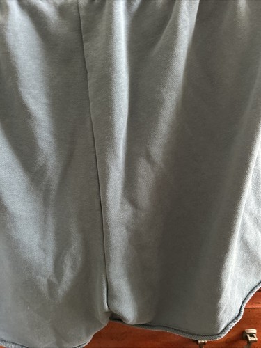 Women Adidas size L 14/16 blue cotton blend pull-on basketball shorts w/ pockets - Picture 17 of 21