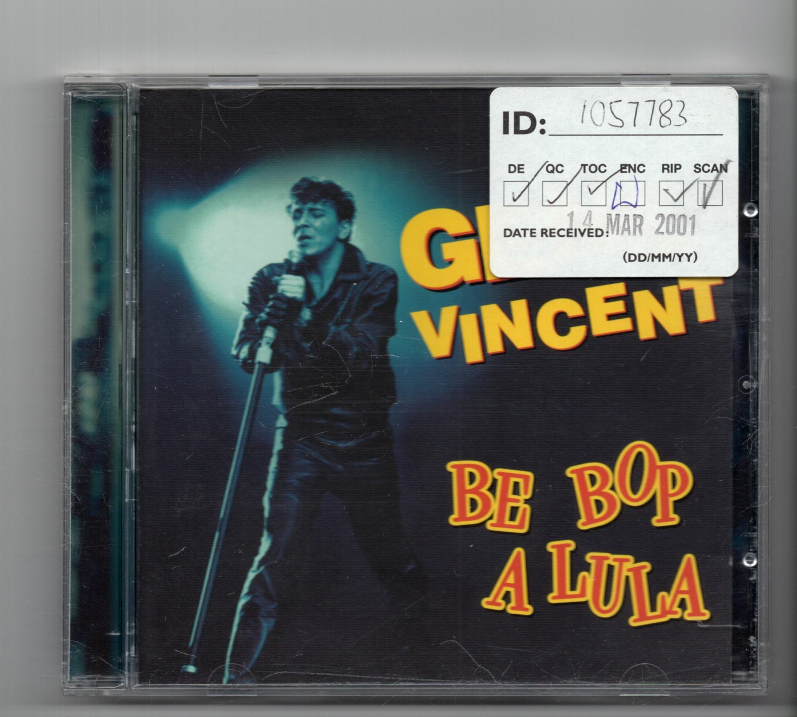 (JP823) Gene Vincent, Be Bop A Lula - 2001 CD